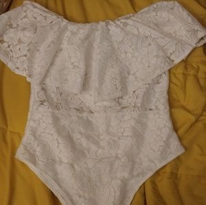 Off the shoulder bodysuit